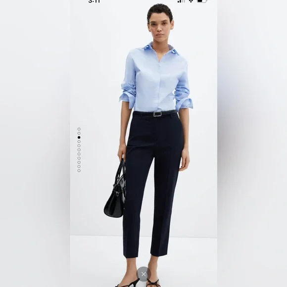 Mango | Tops | Mango Fitted Cotton Shirt | Poshmark